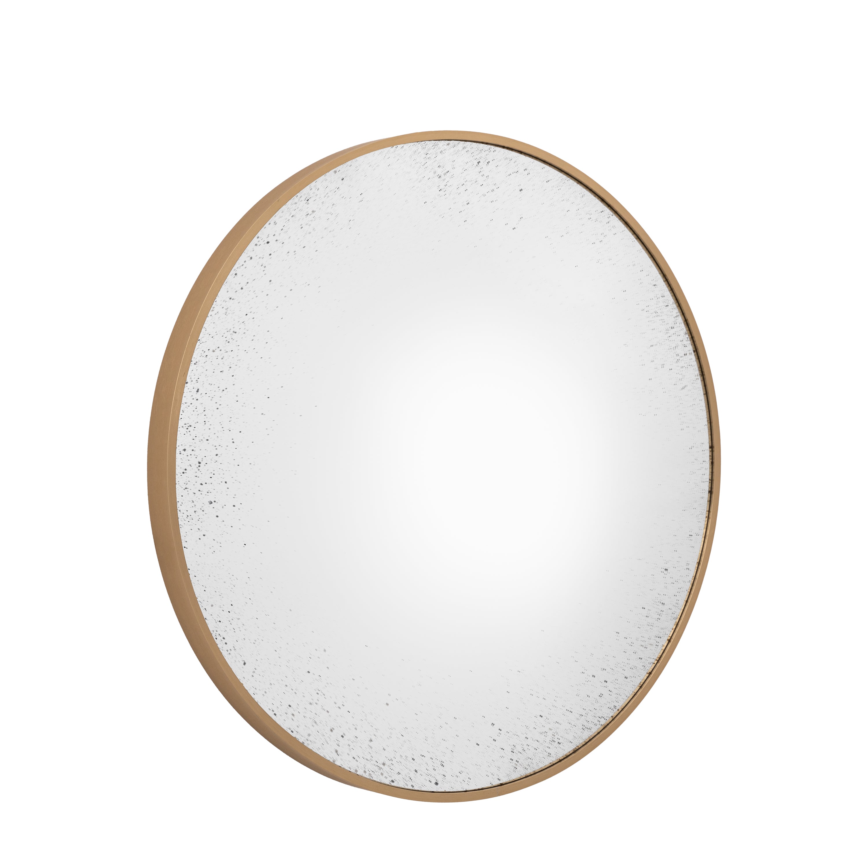 Meadway Bronze Convex Round Wall Mirror